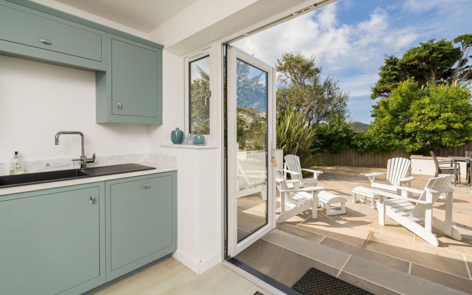 Another look from the kitchen to outside at Osprey 