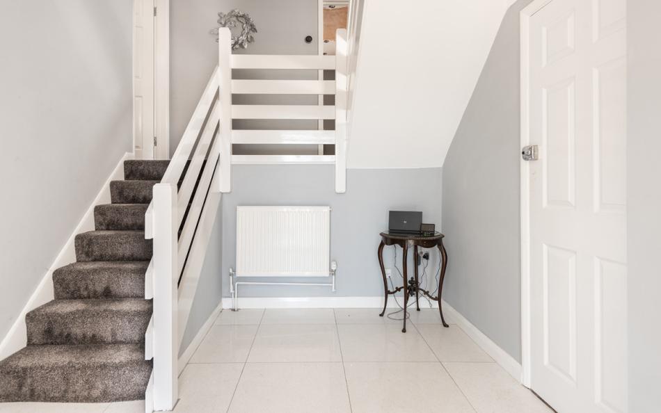 Spacious hallway at 1 Crestfields