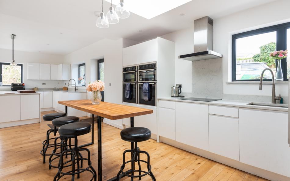 open plan kitchen