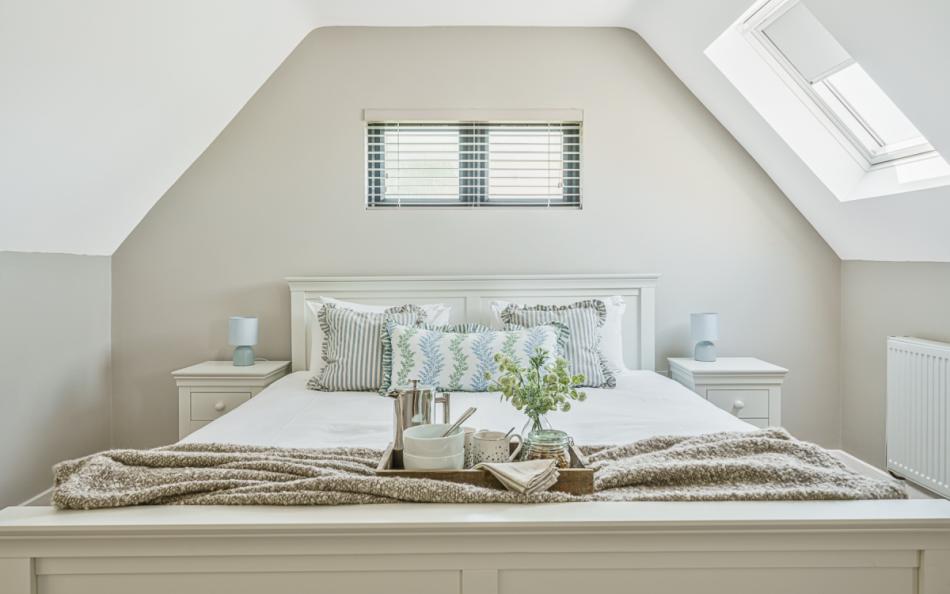 Double bedroom at Woodland Cottage