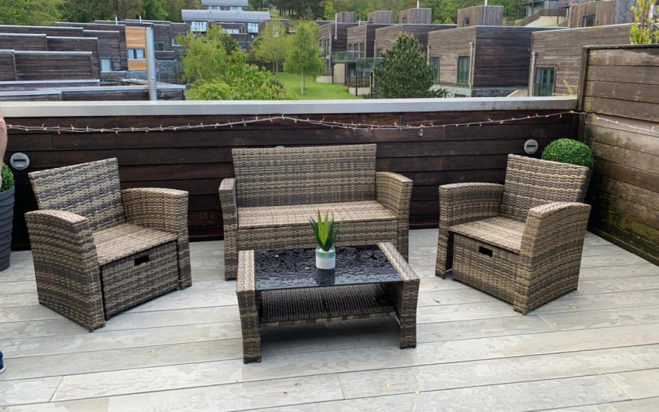 patio with chairs at 9 Talland