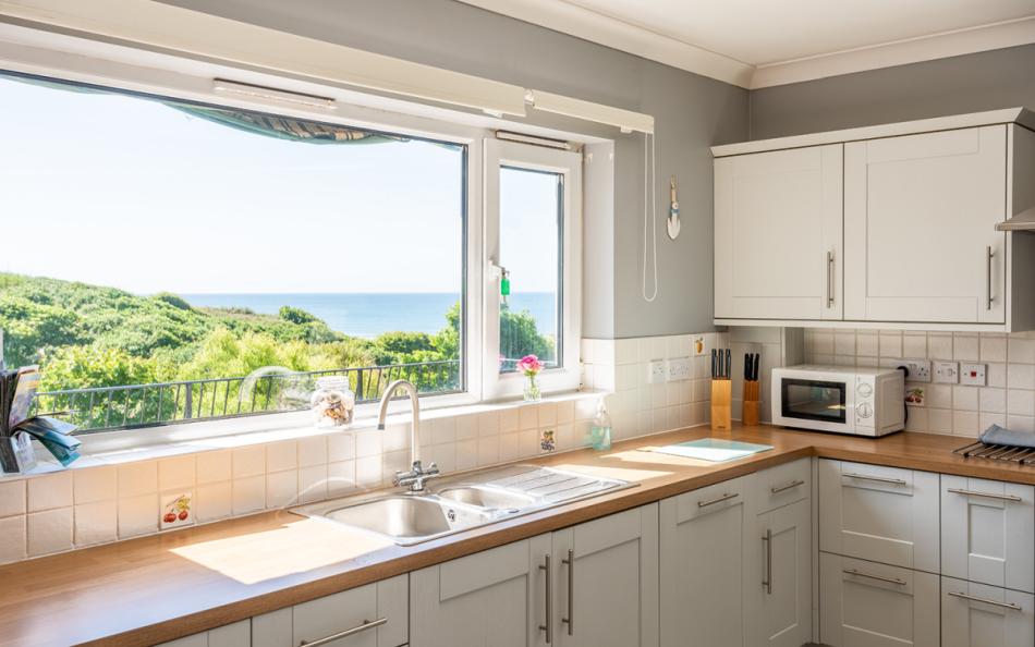 Another view of the kitchen at Pond House 