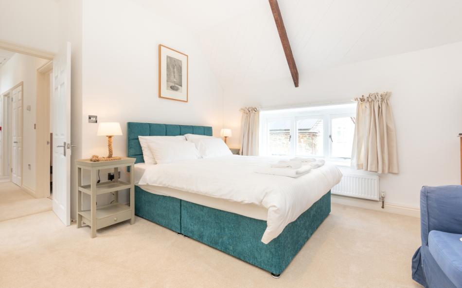 The light airy master bedroom in Windfalls