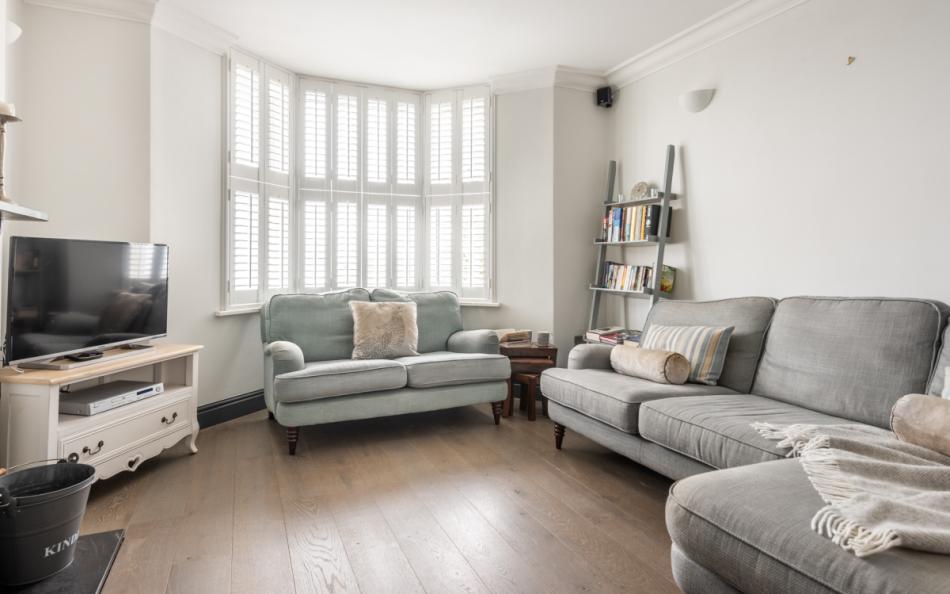 The lounge sofas at Batson House