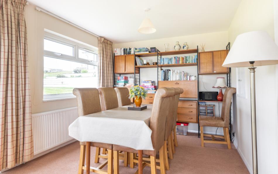 The dining area  at Devon House 