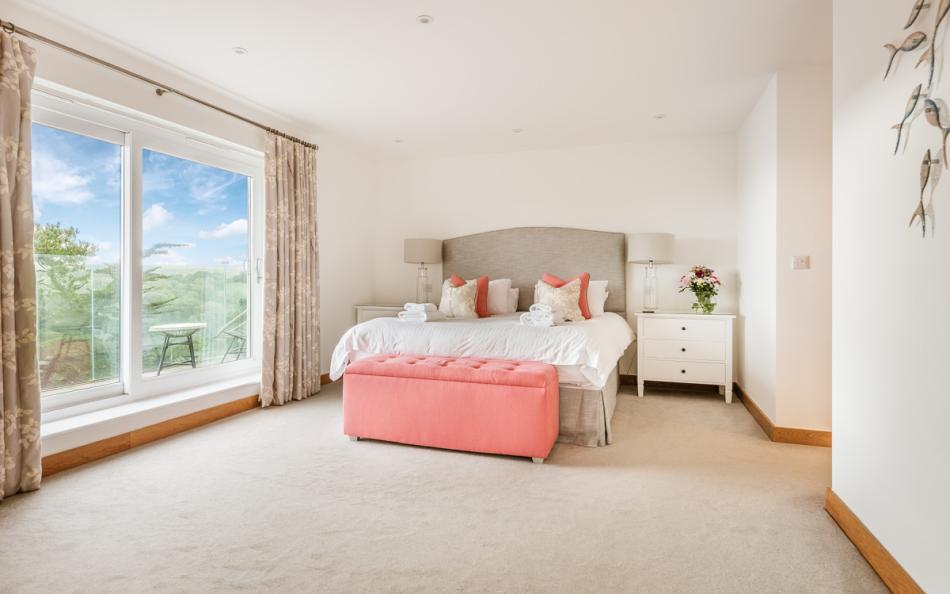 large double bedroom at The Sands Salcombe