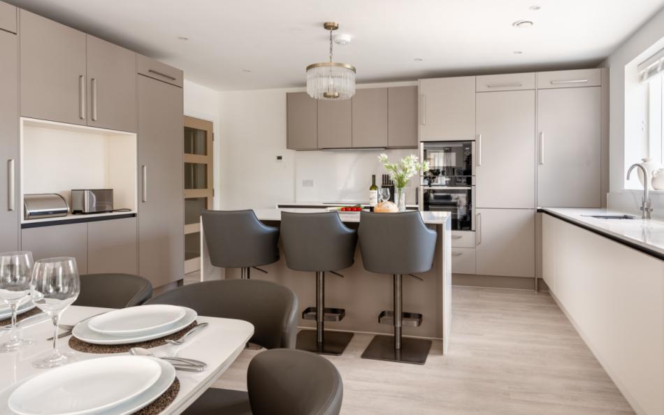 contemporary kitchen diner at Larkrise