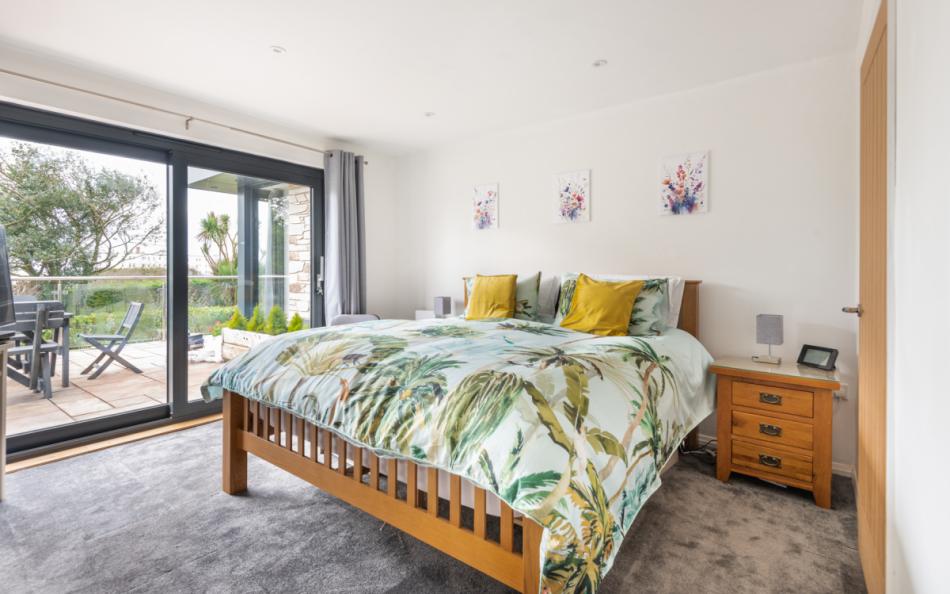 downstairs double bedroom at Sea Haven House
