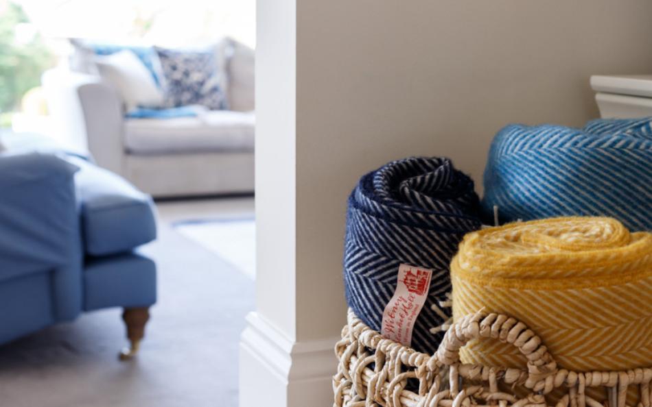 Throw blankets to stay cosy at Number Twelve