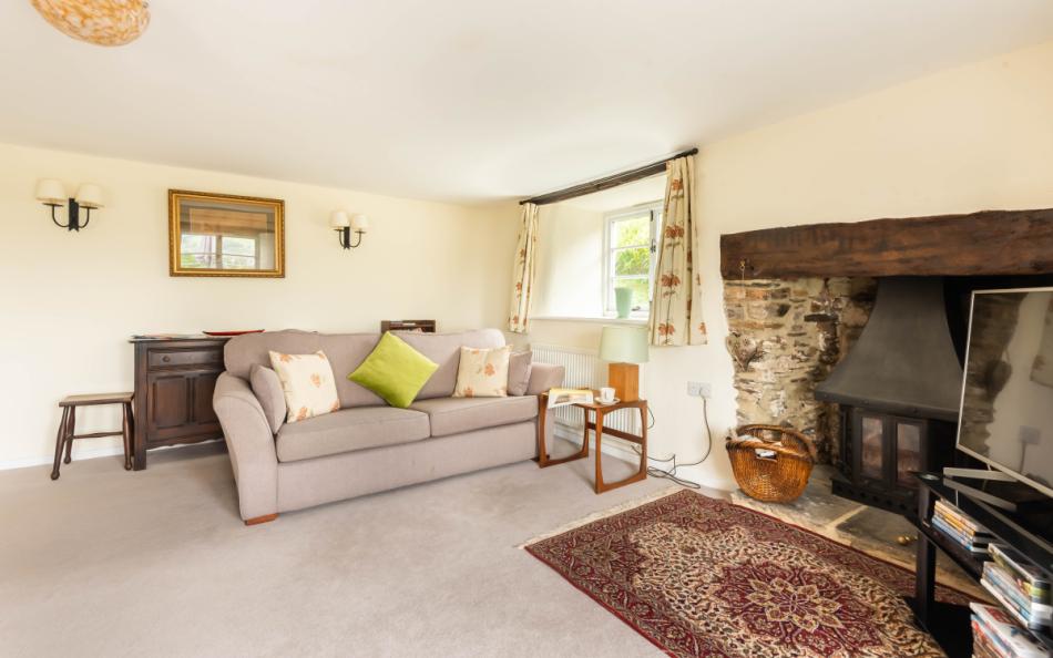 The cosy lounge at Dower House