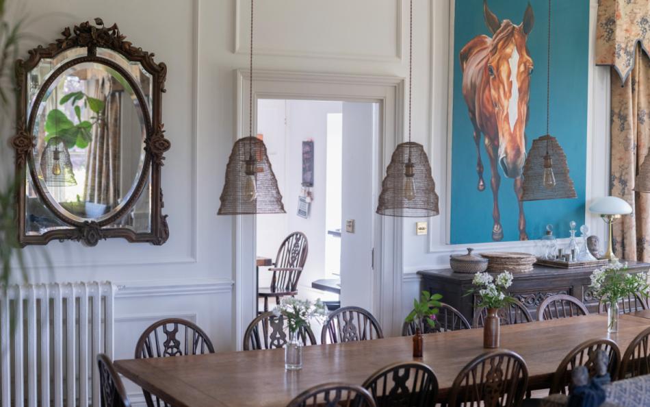 the dining room at The Lost Manor