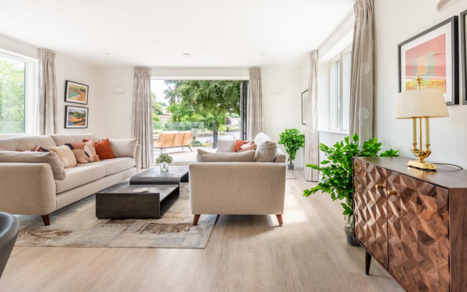 The living area at Larkrise