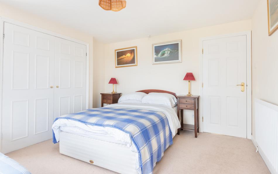 Double bedroom at Clovelly Cottage