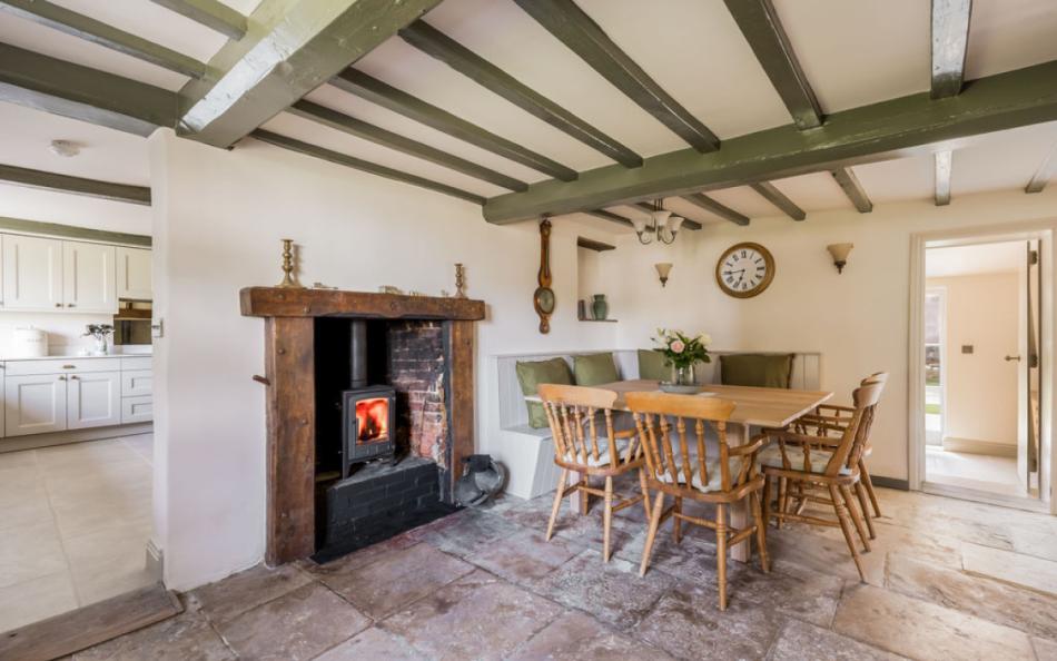 Dinning area at Carrington Farmhouse