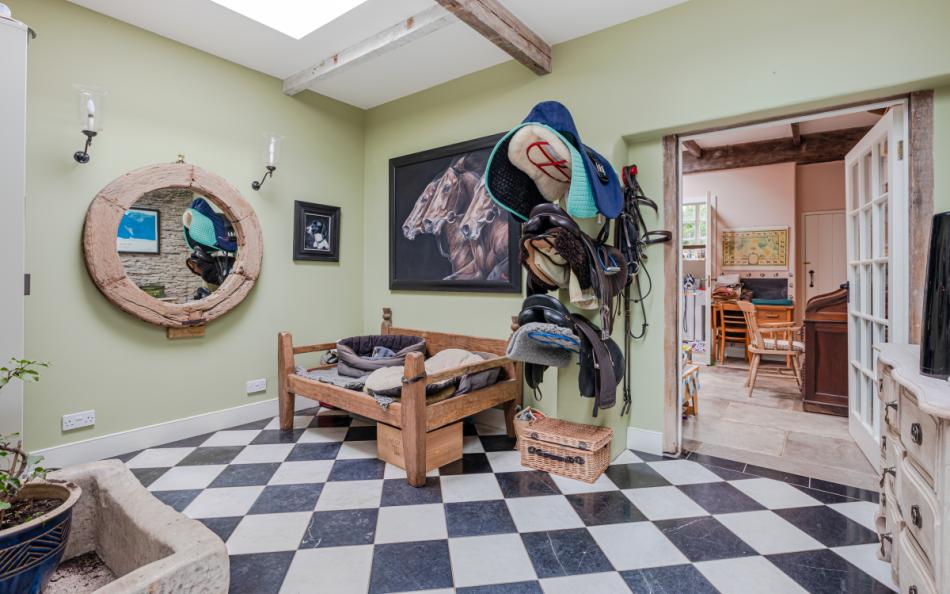 The utility room at Dunstone Farm
