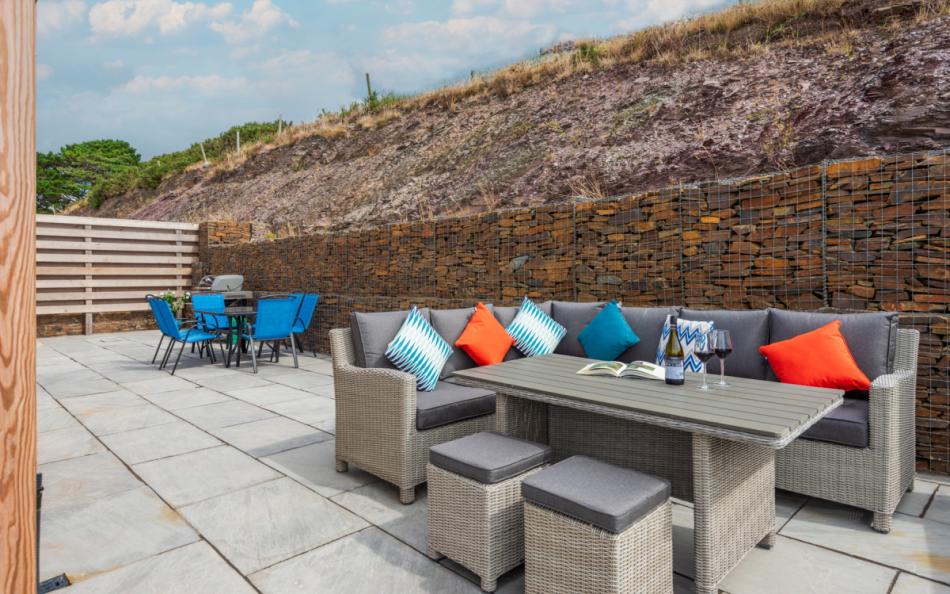 Outdoor private social space at 48 Trerieve 