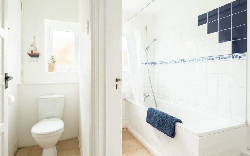 Ground floor bathroom at Camac Cottage 