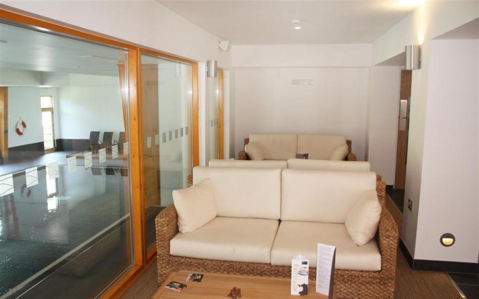 The seating area in the reception at 9 Talland