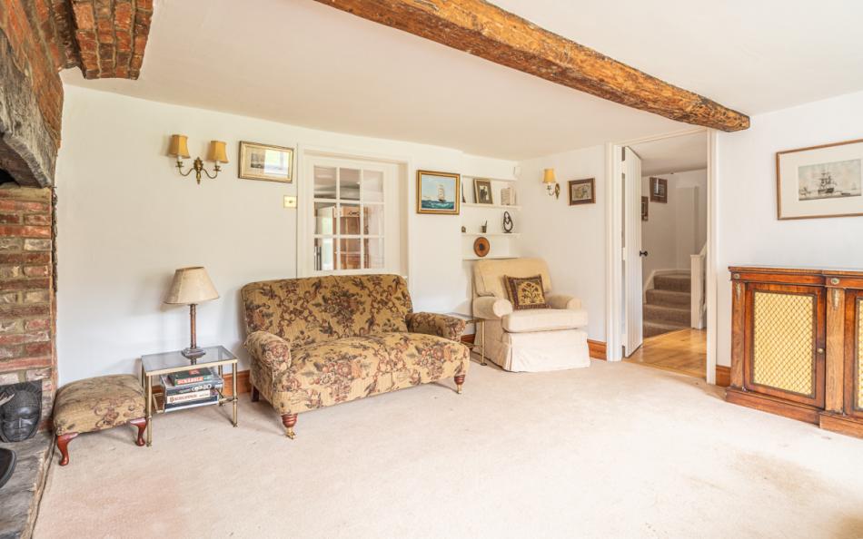 lounge to hallway at Moonfleet Cottage