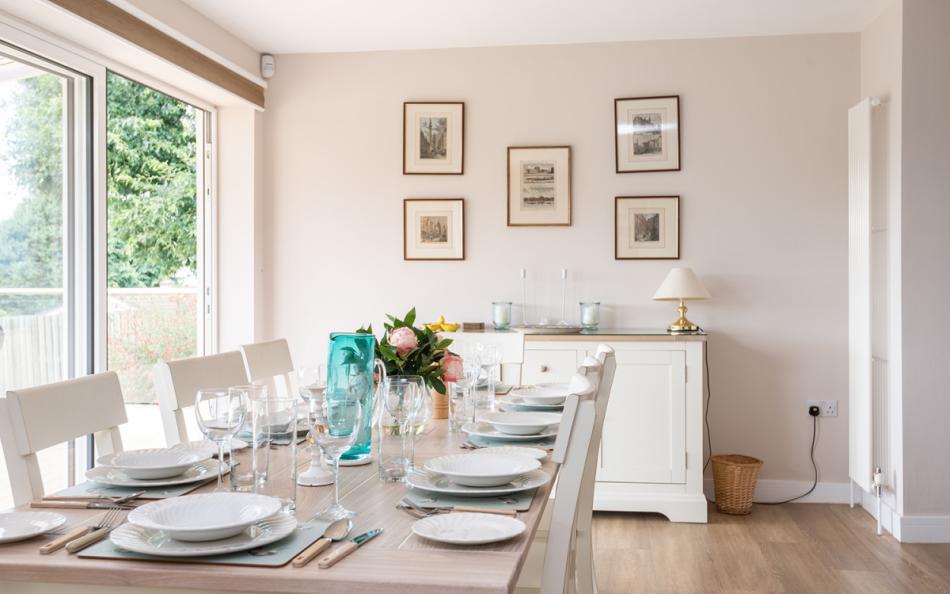Lovely dining area at 10 Old Rectory Gardens