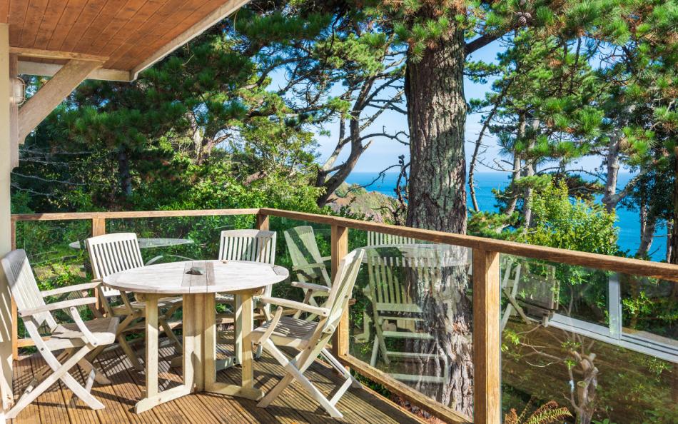 The decked area is great for admiring the scenery at Fairyfield
