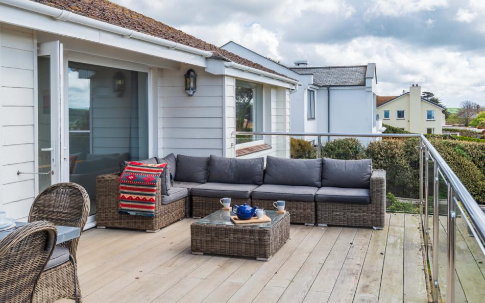 Outdoor decking at Fiferail 