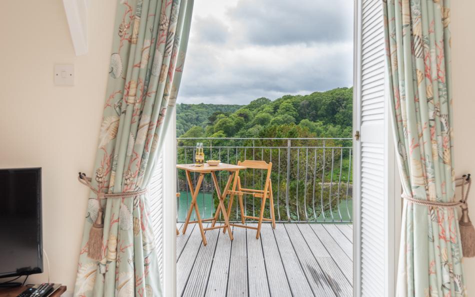 view to balcony at Captain's View, 3 Sandhills