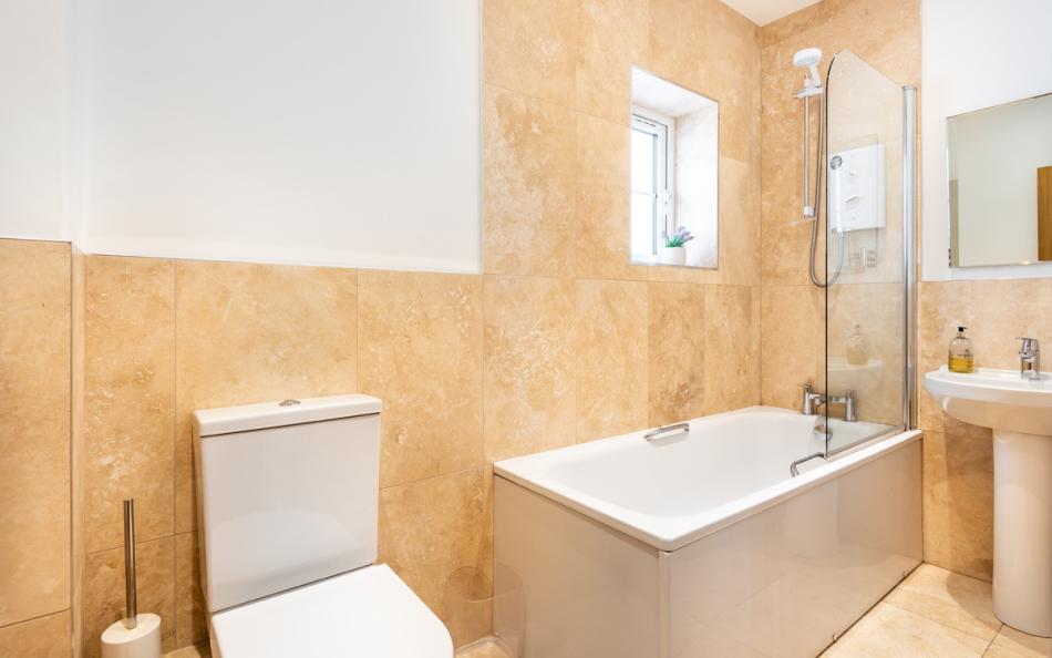 bath in bathroom