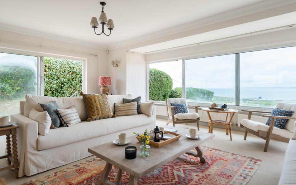 sea views from the lounge at Windrush
