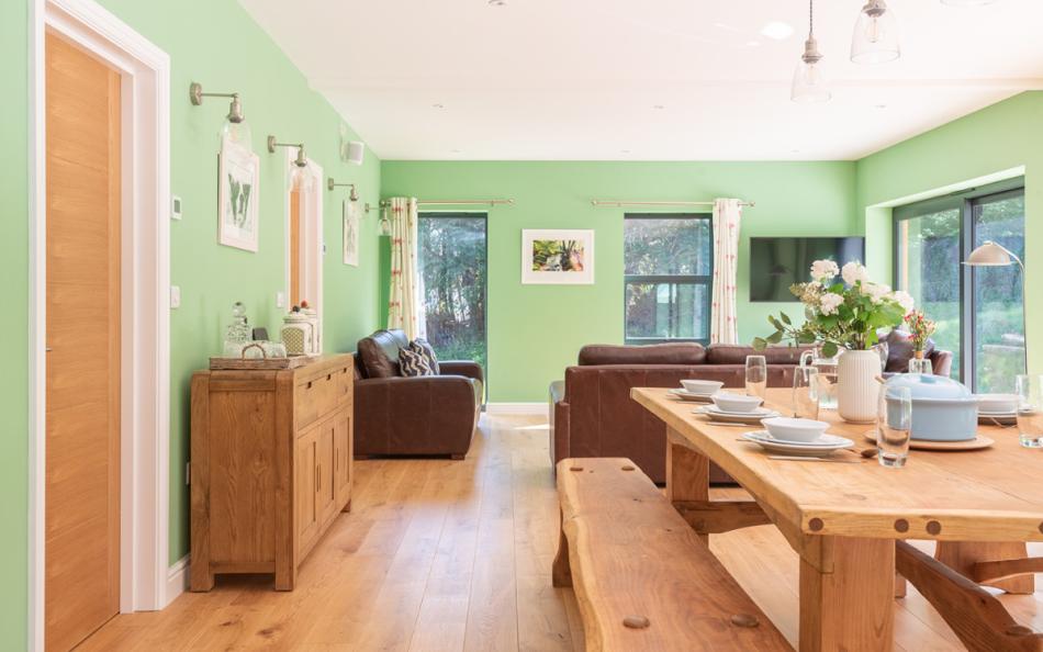 Open plan living at Acacia House 