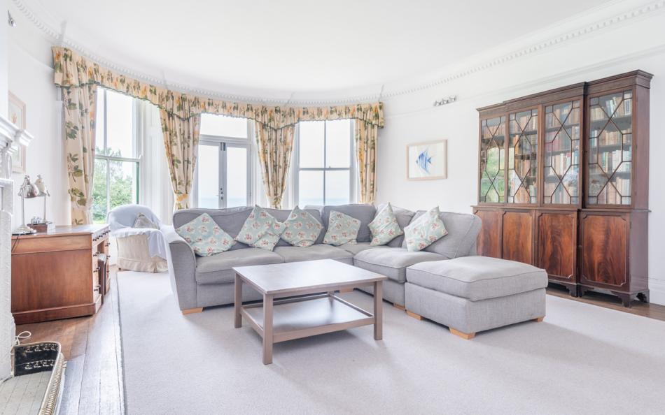 licving room with sofas at Porthpean House