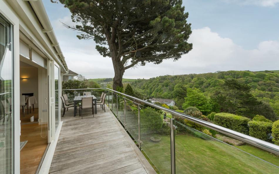 The balcony at The Devon House