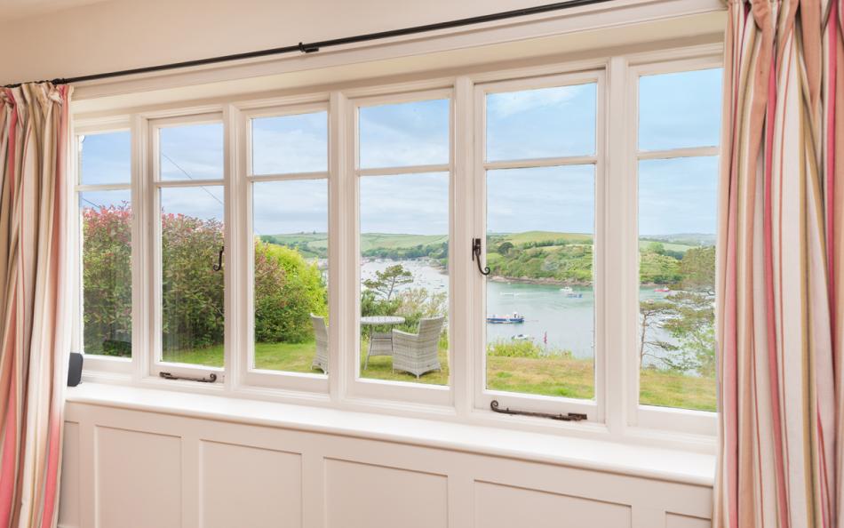 Stunning views from the dining room at Arran 