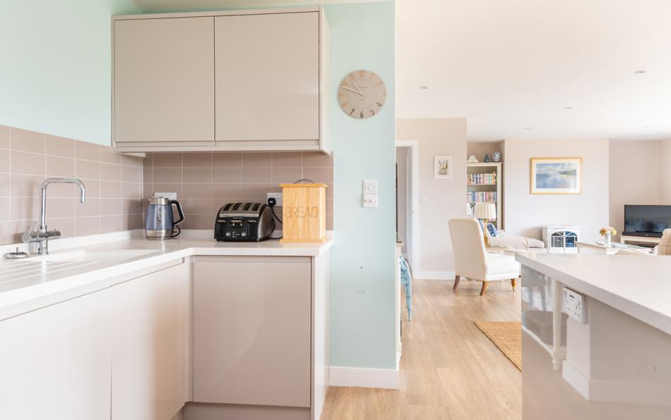 The modern and spacious kitchen at 10 Old Rectory Gardens