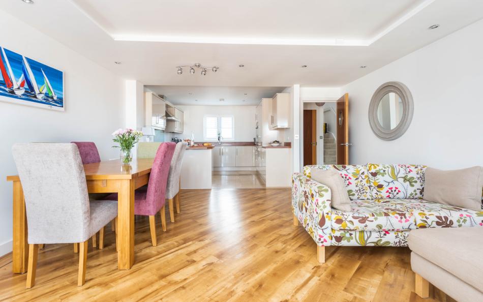 open plan living space at Sail Away