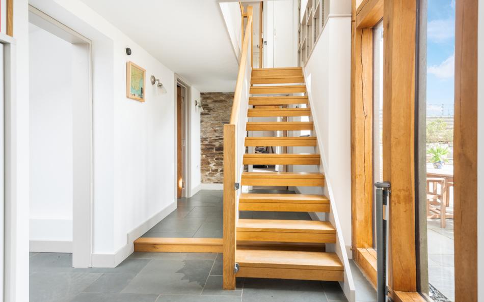 the staircase at Wicket View