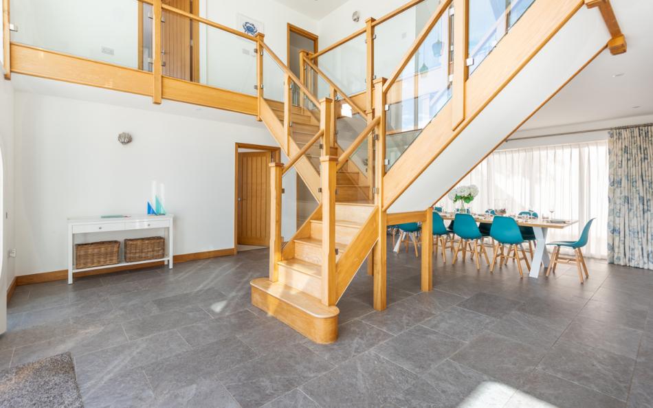 downstairs looking upstairs at The Sands Salcombe