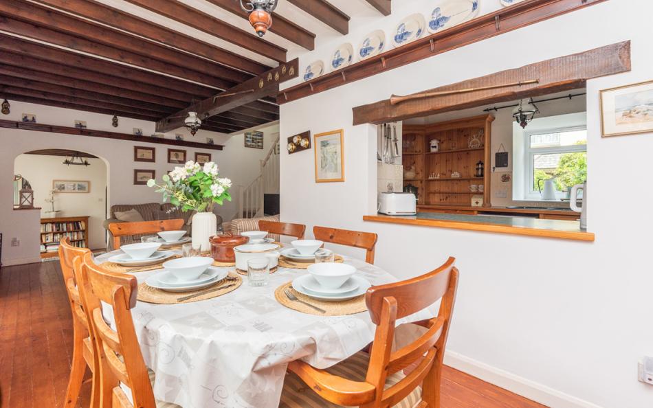 Another view of the dining space
