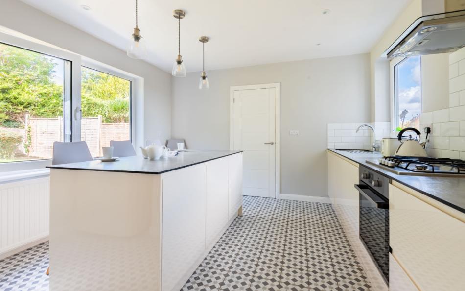 High spec kitchen at Mapperley Lodge