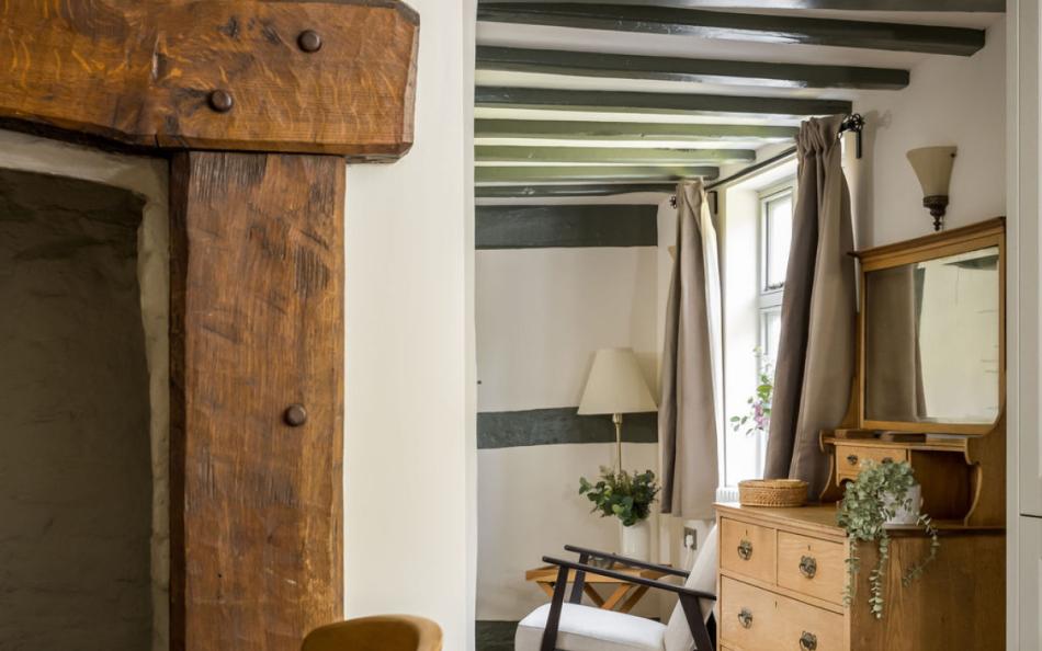 Beams and features at Carrington Farmhouse