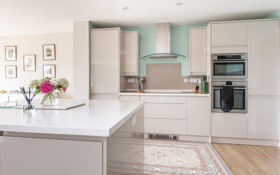 Kitchen island at 10 Old Rectory Gardens