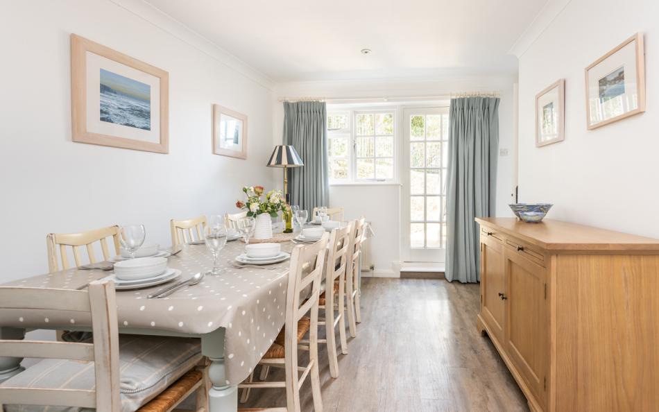 view of the dining room at 1 Kings Cottages