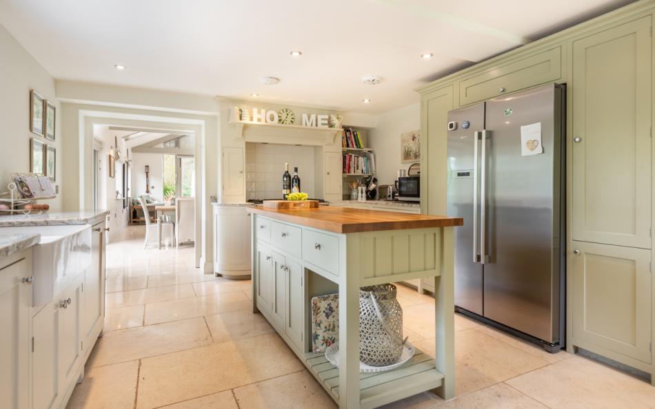 Spacious separate kitchen perfect for home cooking at Bow Bridge House 