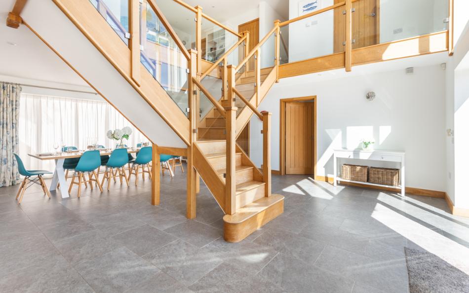 open plan living space at The Sands Salcombe