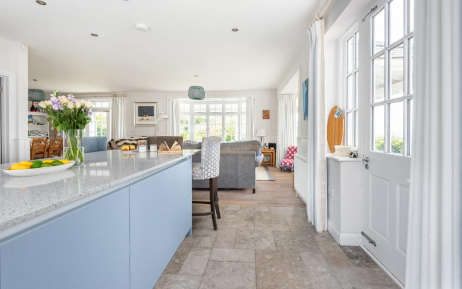 kitchen to lounge at Pipers Bench & Apartment