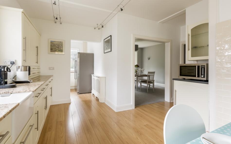 kitchento dining area at White Lady