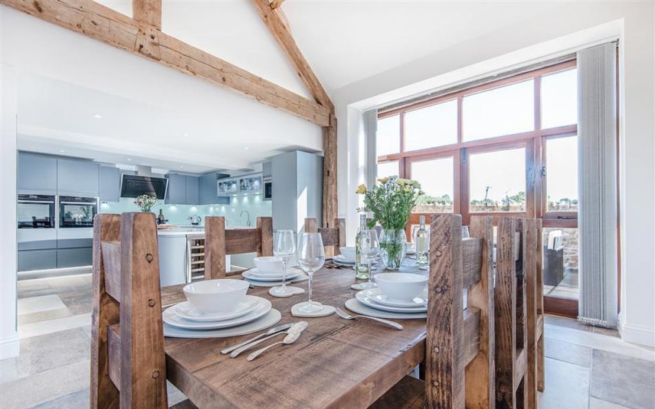 A fabulous dining area at Berry's Barn 