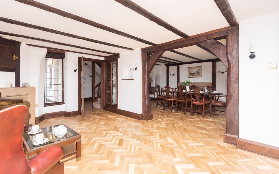 living space at Home Cottage 