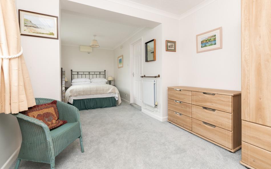 Downstairs double bedroom at Lower Garrick