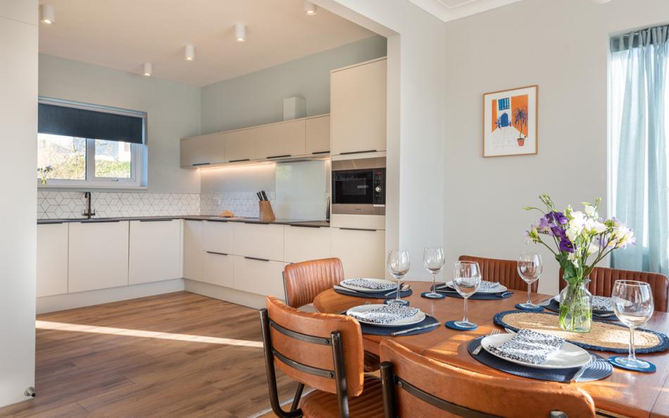The spacious kitchen/diner at Blue Shores